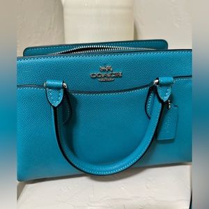 COACH Teal Crossbody Handbag